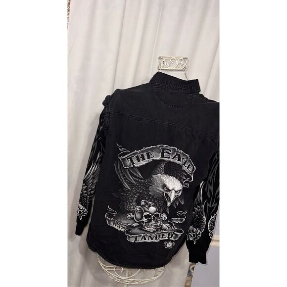 GREAT CONDITION LIGHTING CLOTHING Vintage style “The Eagle Has Landed Motorcycle - Picture 4 of 6